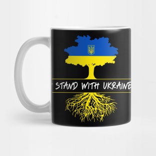 I Stand With Ukraine Tree Roots Mug